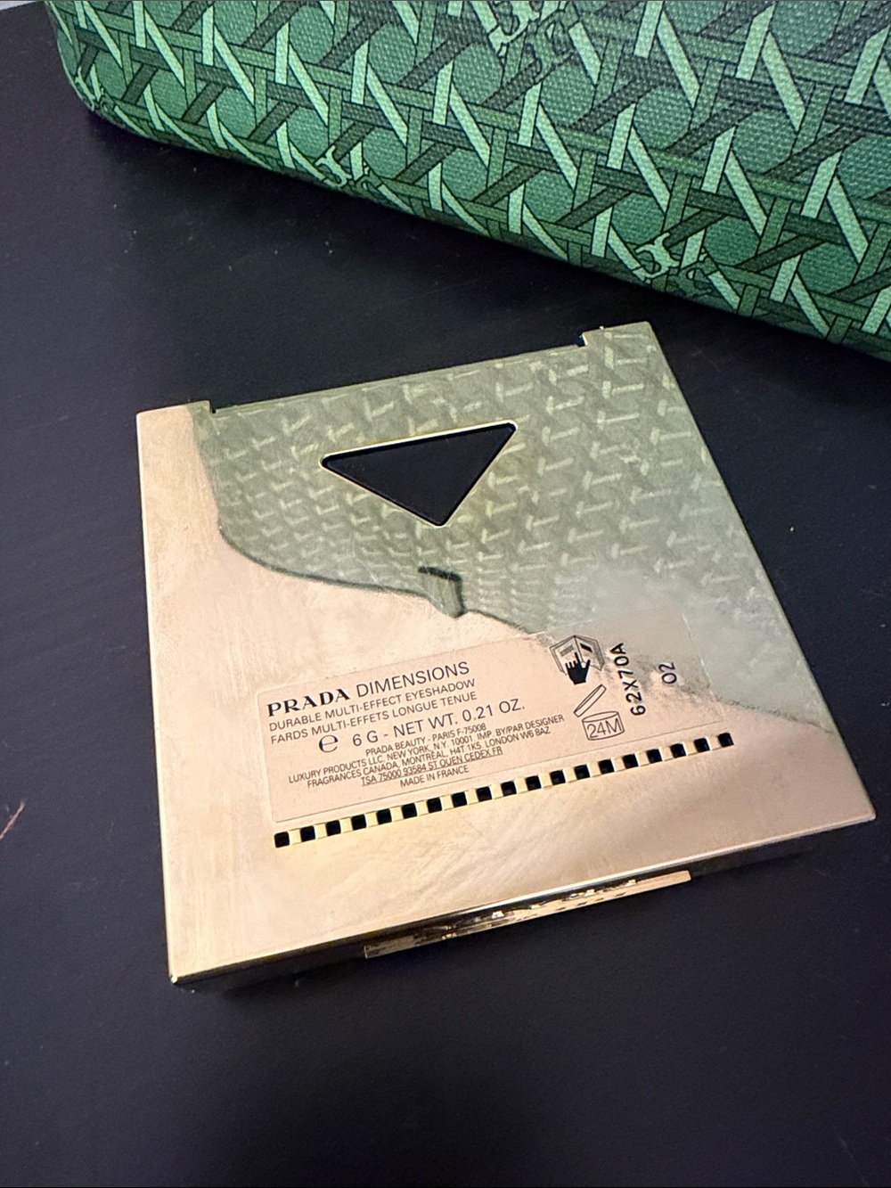 PRADA Dimensions Eyeshadow Trio in 02 Profusion (Yellow, Silver, Lilac, Black) - Picture 4 of 4
